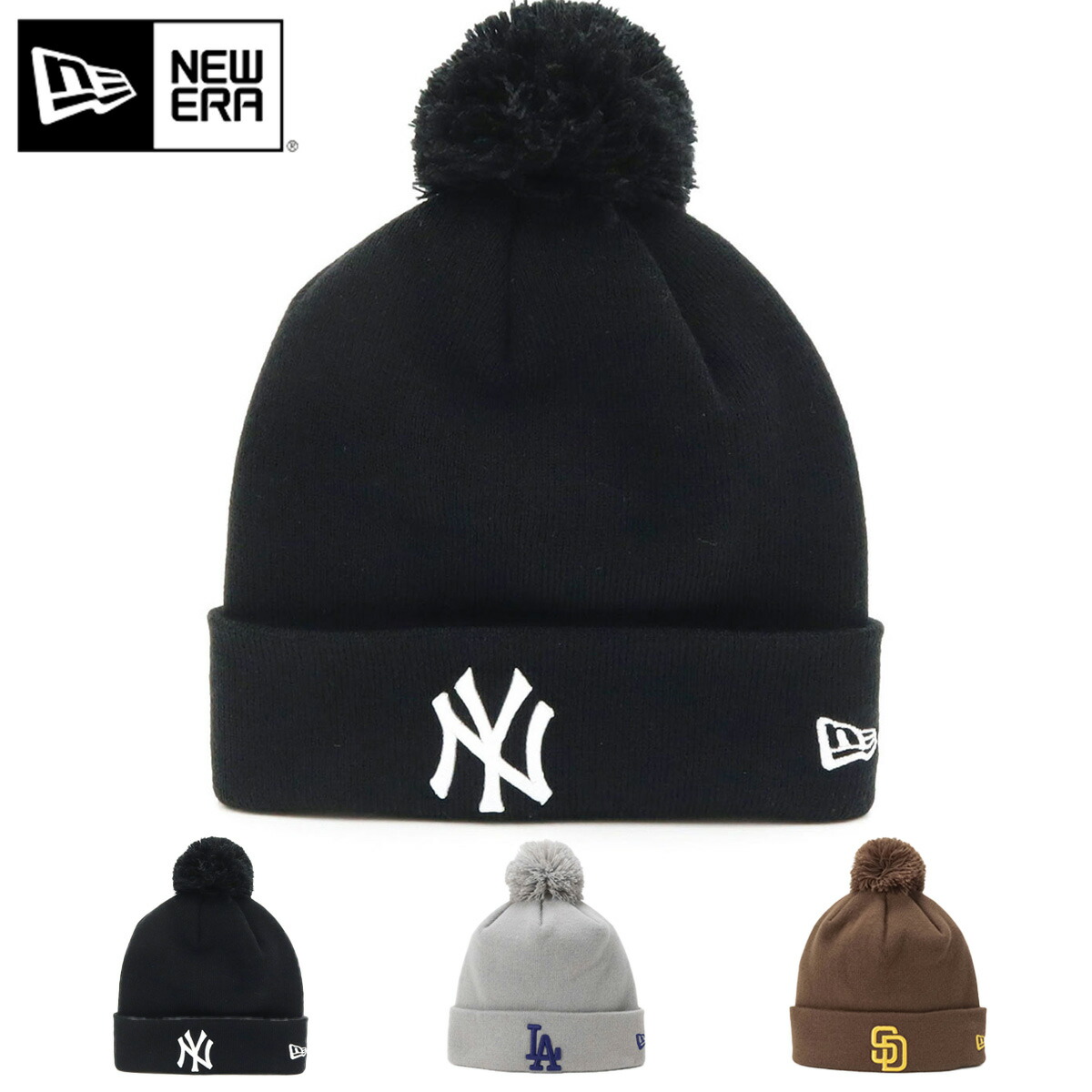 楽天市場】ニューエラ ニット帽 NEW ERA ニットキャップ 帽子 メンズ