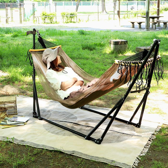 楽天市場】【スーパーSALE10％OFF】ハンモック 自立式 3way 室内