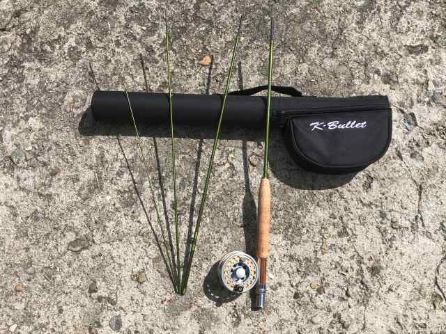 フライロッドセット K.Bullet CREEK 3番(7ft)の使い心地をレビュー