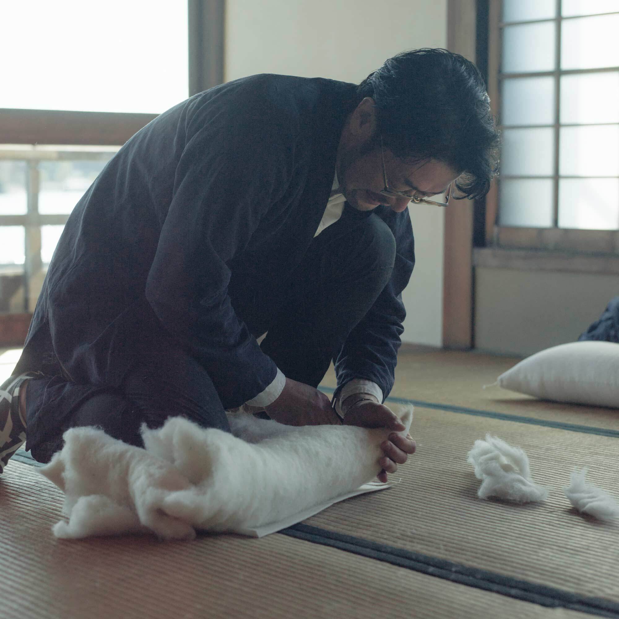 御茶屋跡オリジナル | 白い座布団（大) | 御茶屋跡