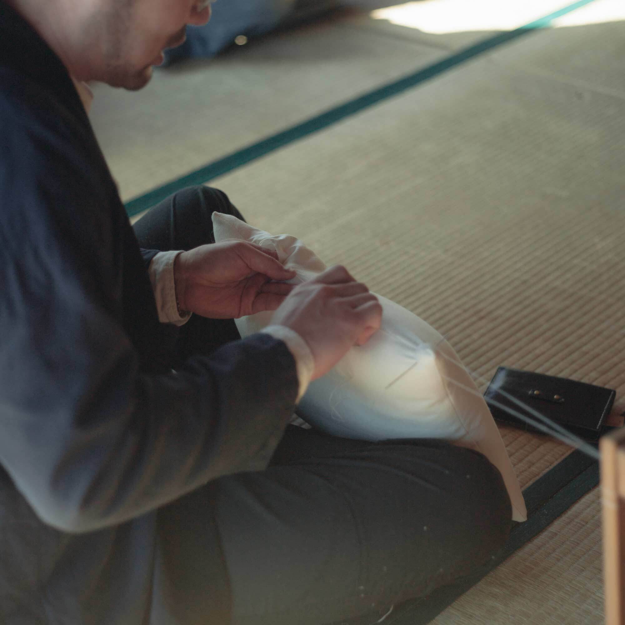 御茶屋跡オリジナル | 白い座布団（大) | 御茶屋跡