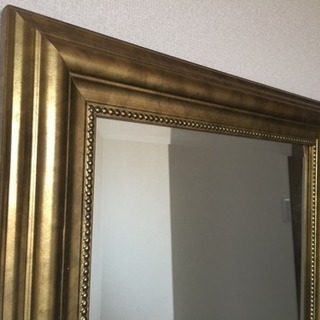 IKEA 壁掛けミラー 廃盤LEVANGERアンティーク風ミラー姿見イケア