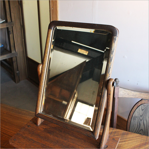 ケヤキ アンティーク ドレッサー 鏡台 おしゃれ 小物 卓上 引き出し