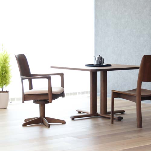 飛騨家具 shirakawa シラカワ Rapt ラプト 回転アームチェア 国産家具