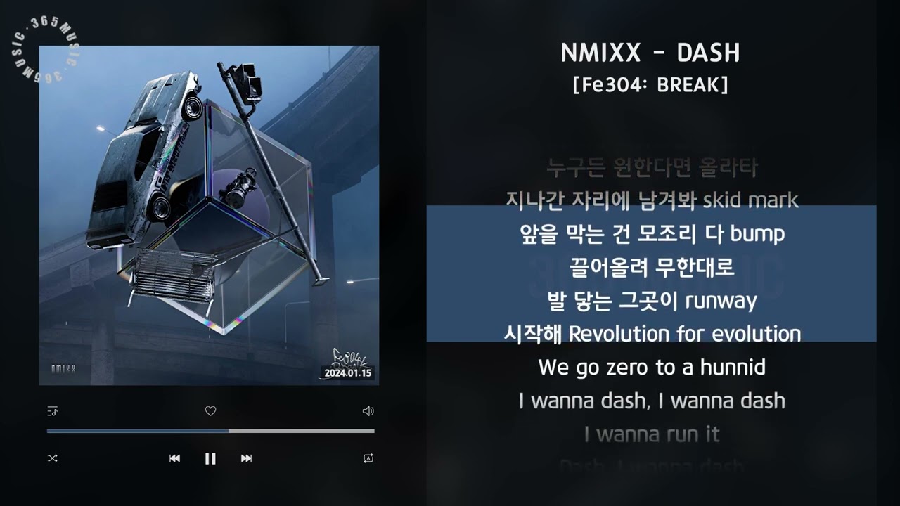 NMIXX - DASH [Fe3O4: BREAK] / 가사 Audio Lyrics - YouTube