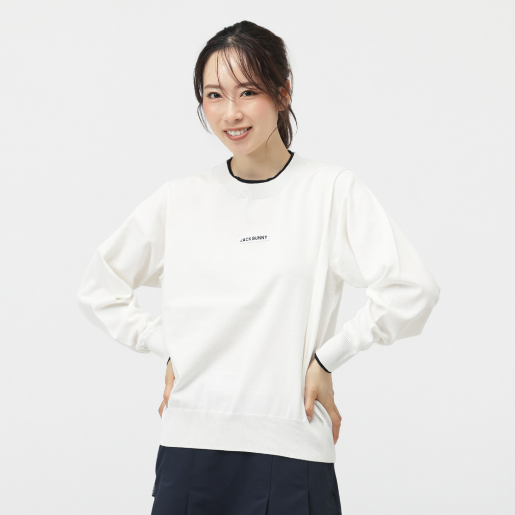 ジャック バニー レディース ゴルフウェア 長袖セーター 秋 冬 16G