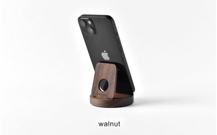 Hacoa】汎用性高い木製スマートフォンスタンド ウォールナット