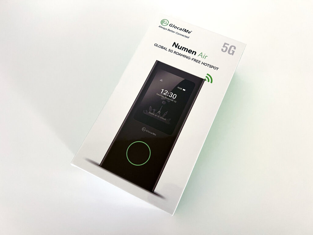 GlocalMe 5G対応 Numen Air 世界通用ギガ付きセット レビュー / 5G高速