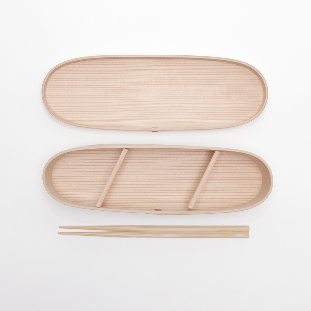 白木 漆 長手弁当箱 小 中 大 | 柴田慶信商店 秋田県大館市