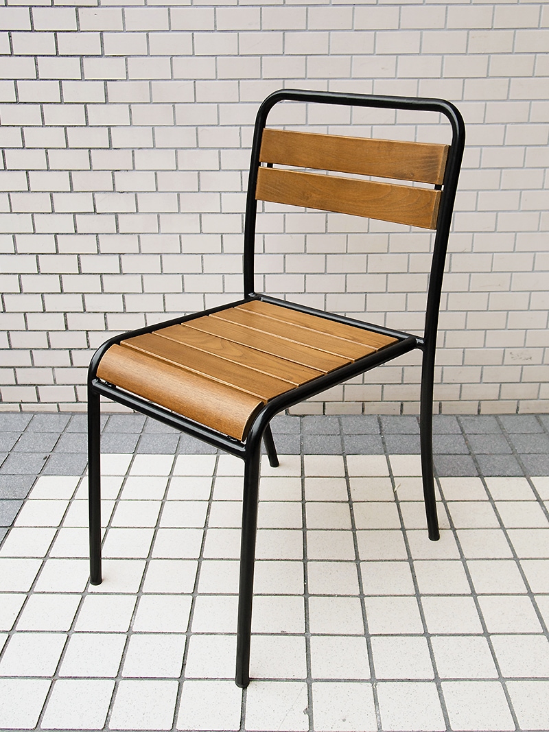 雨ざらしに強い ガーデンチェア 5232-BK｜イデア