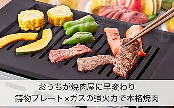 Amazon.co.jp: 都市ガス用ヤマキン ガス高級焼肉器「王者Sタイプ」Y