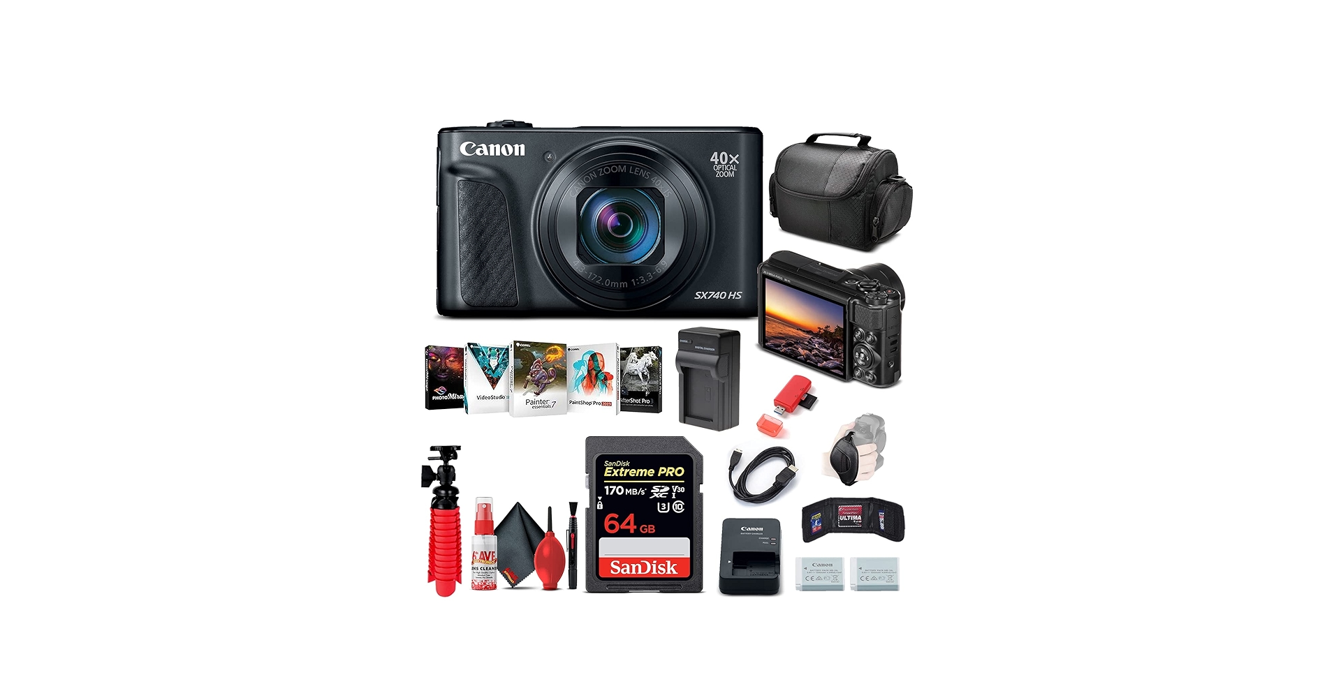 Amazon.com : Canon PowerShot SX740 HS Digital Camera (Black