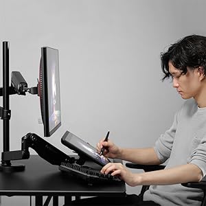 Amazon.co.jp: Bauhutte (バウヒュッテ) ロング モニターアーム GS