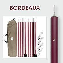 Amazon | Viaggio+ タープポール テントポール 2本セット 収納ケース