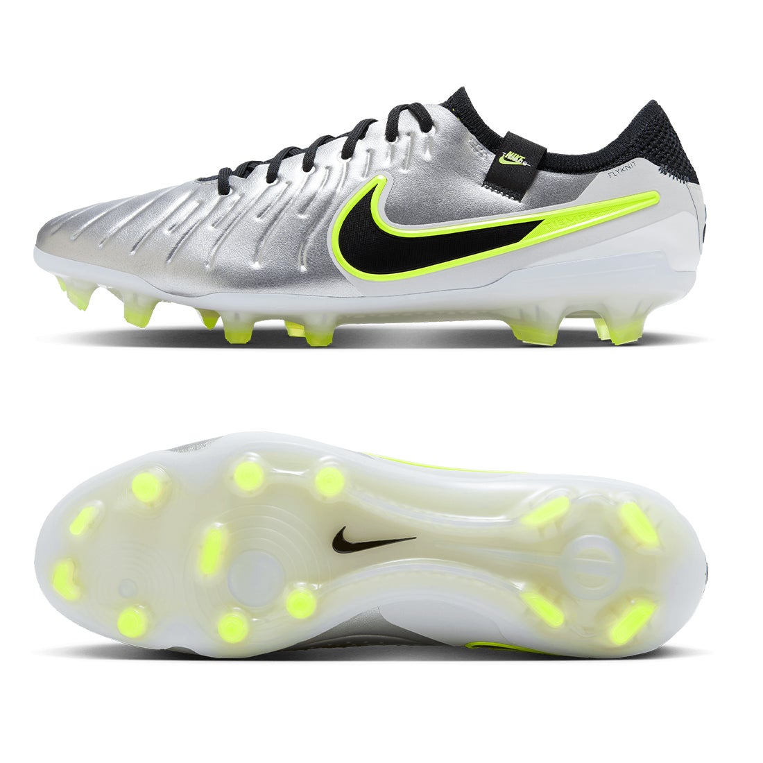 NIKE ナイキ ティエンポ レジェンド 10 エリート FG(シルバー×ブラック