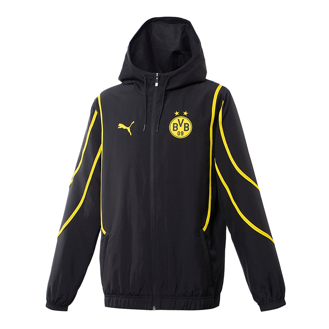 PUMA ドルトムント 24/25 プレマッチ ウーブンジャケット(ブラック