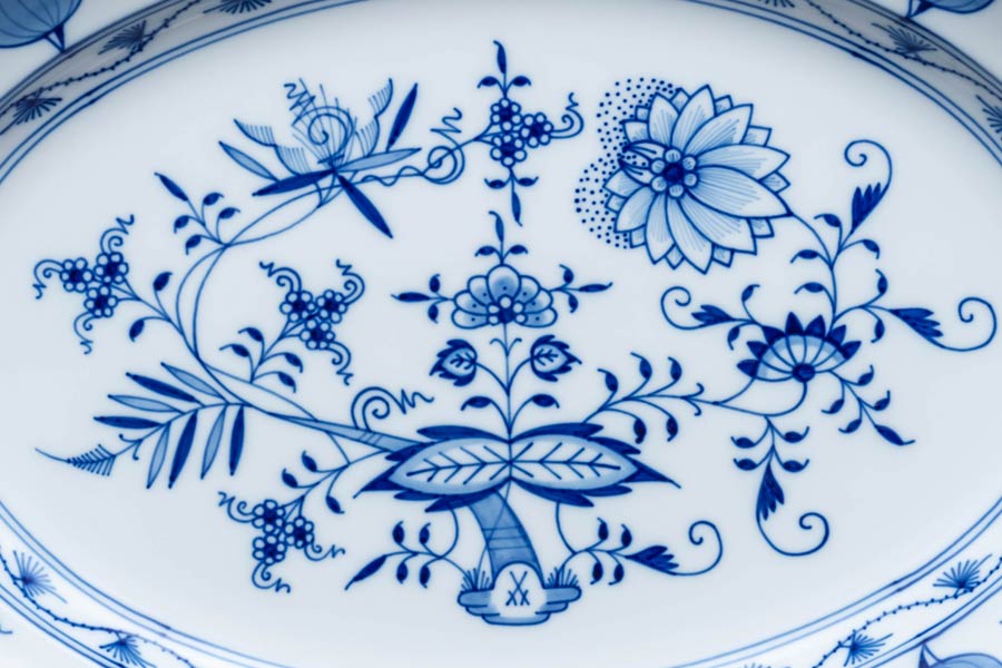 マイセン ブルーオニオン 37cmオーバルプラターを買い取りました