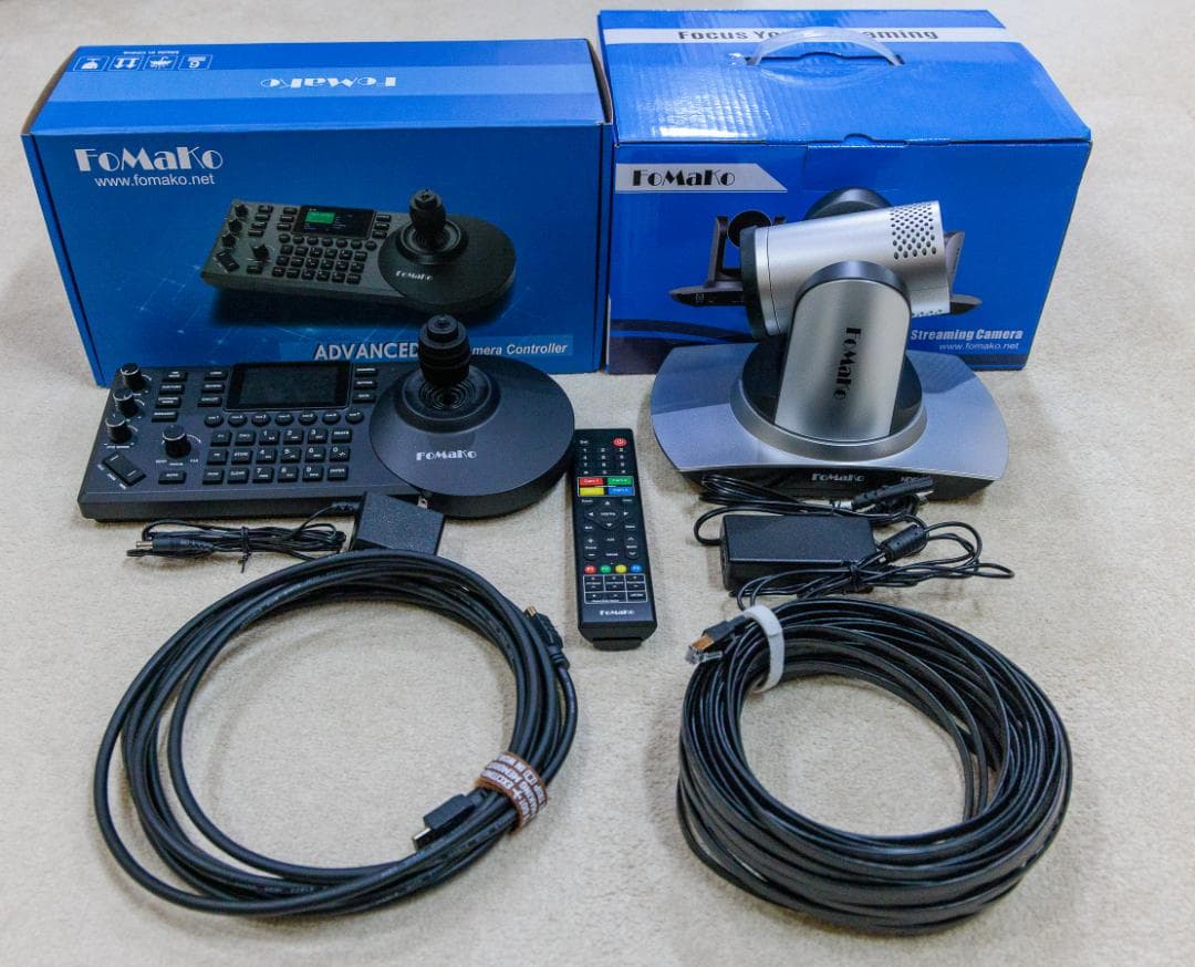 PTZカメラFMK20UH NDI と PTZ コントローラーKC608 Pro FoMaKo KC608 Pro PTZコントローラー ユーザーマニュアル