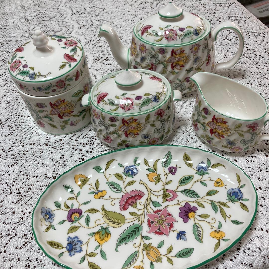 『MINTON』ミントン　ティー、シュガーポット、プレート他　新品未使用 ミントン(MINTON) カップ&ソーサー&プレート&ティーポット&シュガー