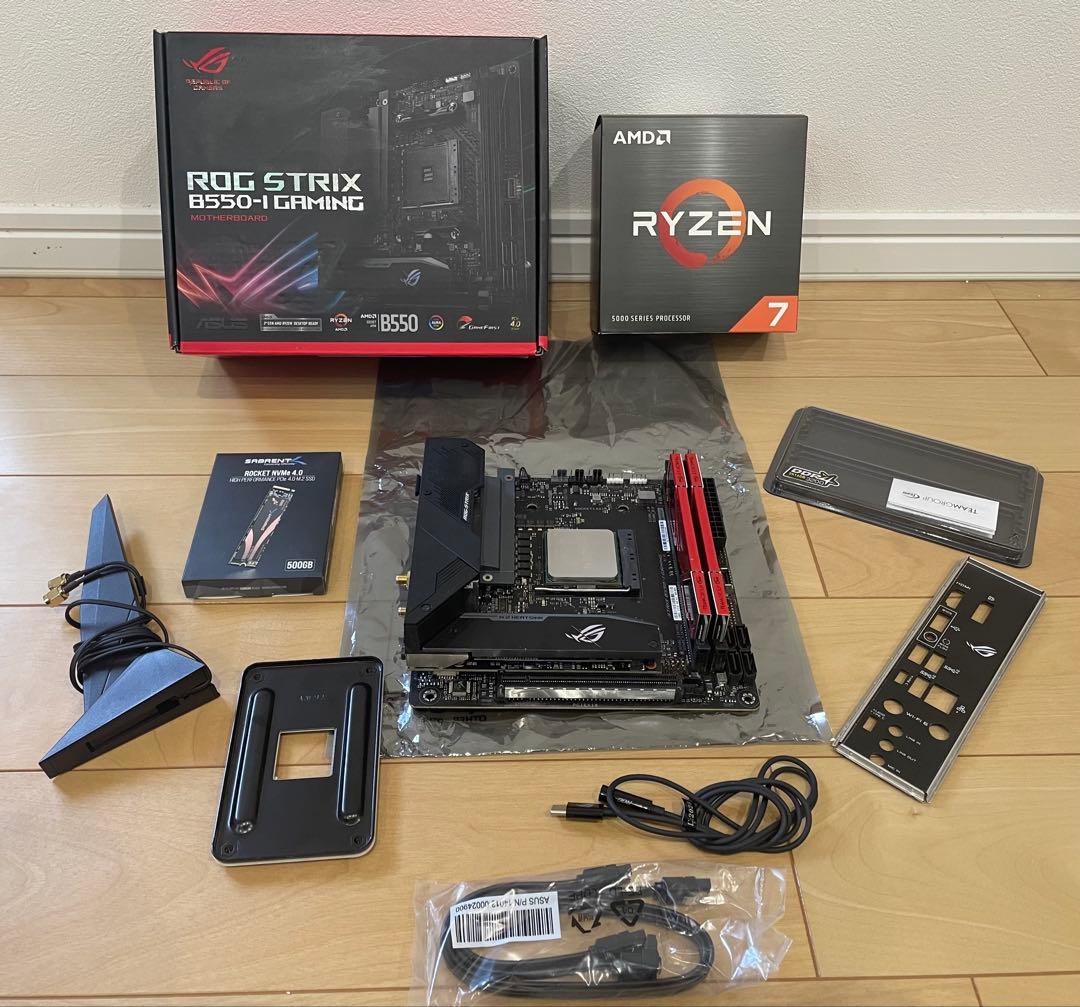 【Win11動作確認済】 PCパーツセット Ryzen 7 Mini-itx ASRock「DeskMini X600」で超小型PCを作る。最新のRyzen 7 8700Gで性能