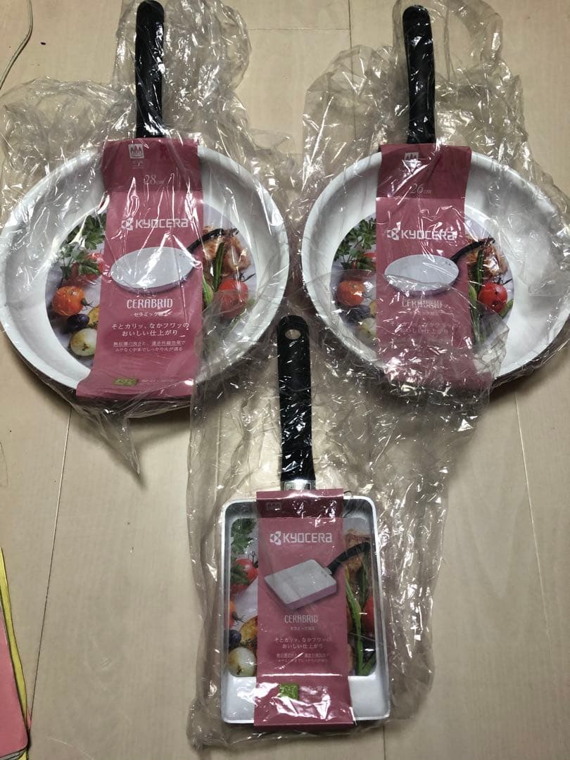 KYOCERA フライパン3種類セット　京セラ cf-dpk.jpg