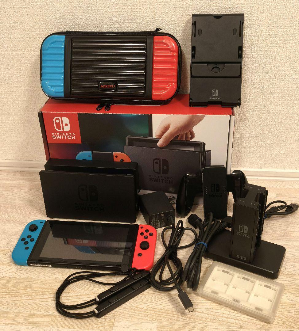 【おまけ多数】Nintendo Switchネオンブルー・ネオンレッドKABAA 任天堂 Nintendo Switch HAD-S-KABAA [ネオンブルー・ネオンレッド