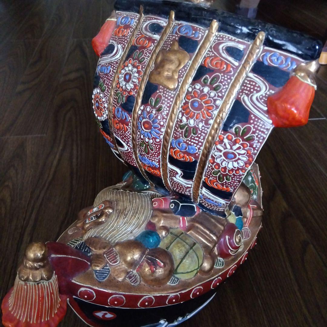 九谷焼宝船縁起物10000円に 楽天市場】宝船 七福神 置物 九谷焼 開店祝い 縁起置物 おしゃれ