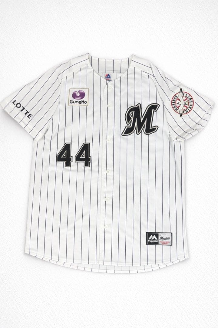 千葉ロッテマリーンズ 井上晴哉 44 ユニフォーム Majestic Lサイズ 千葉ロッテマリーンズ 井上晴哉 44 ユニフォーム Majestic Lサイズ