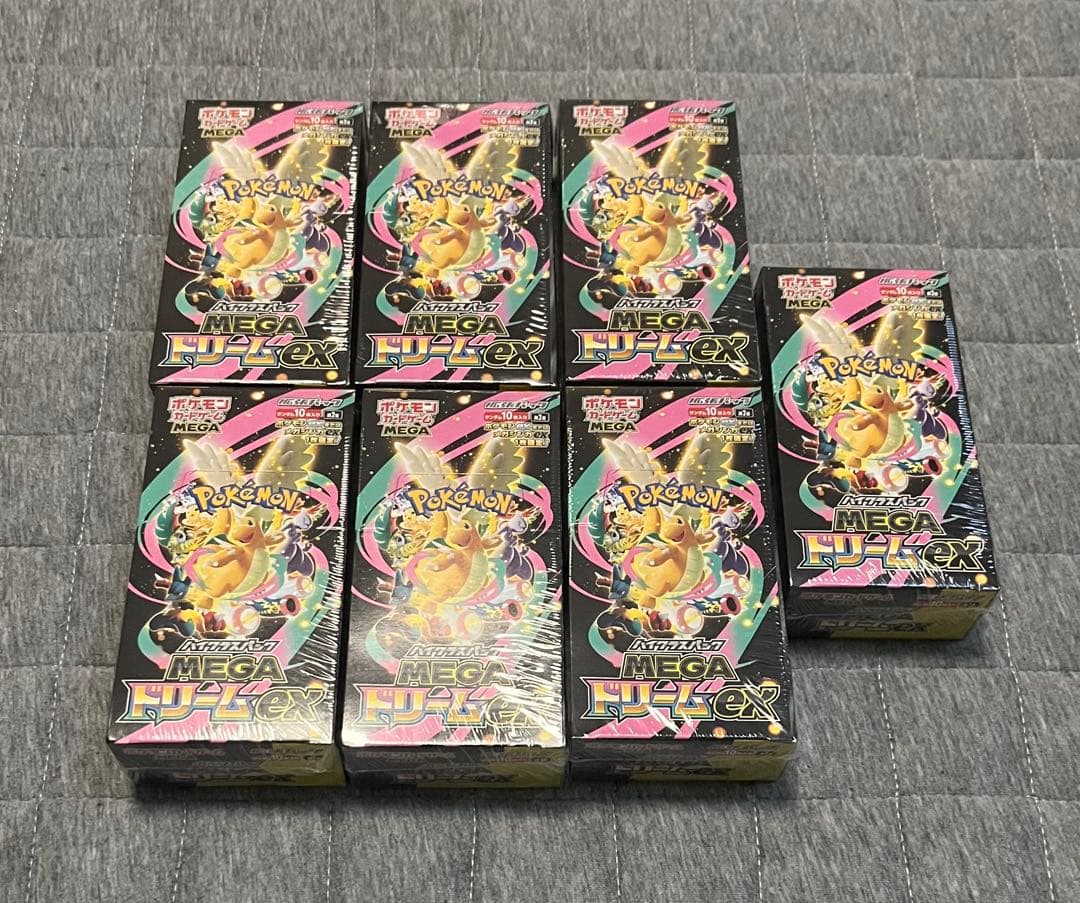 ポケモンカード MEGAドリームex 7BOX シュリンク付き　新品　未開封 ポケモンカードゲーム 新品未開封 シュリンク付き ポケモンカード ハイ