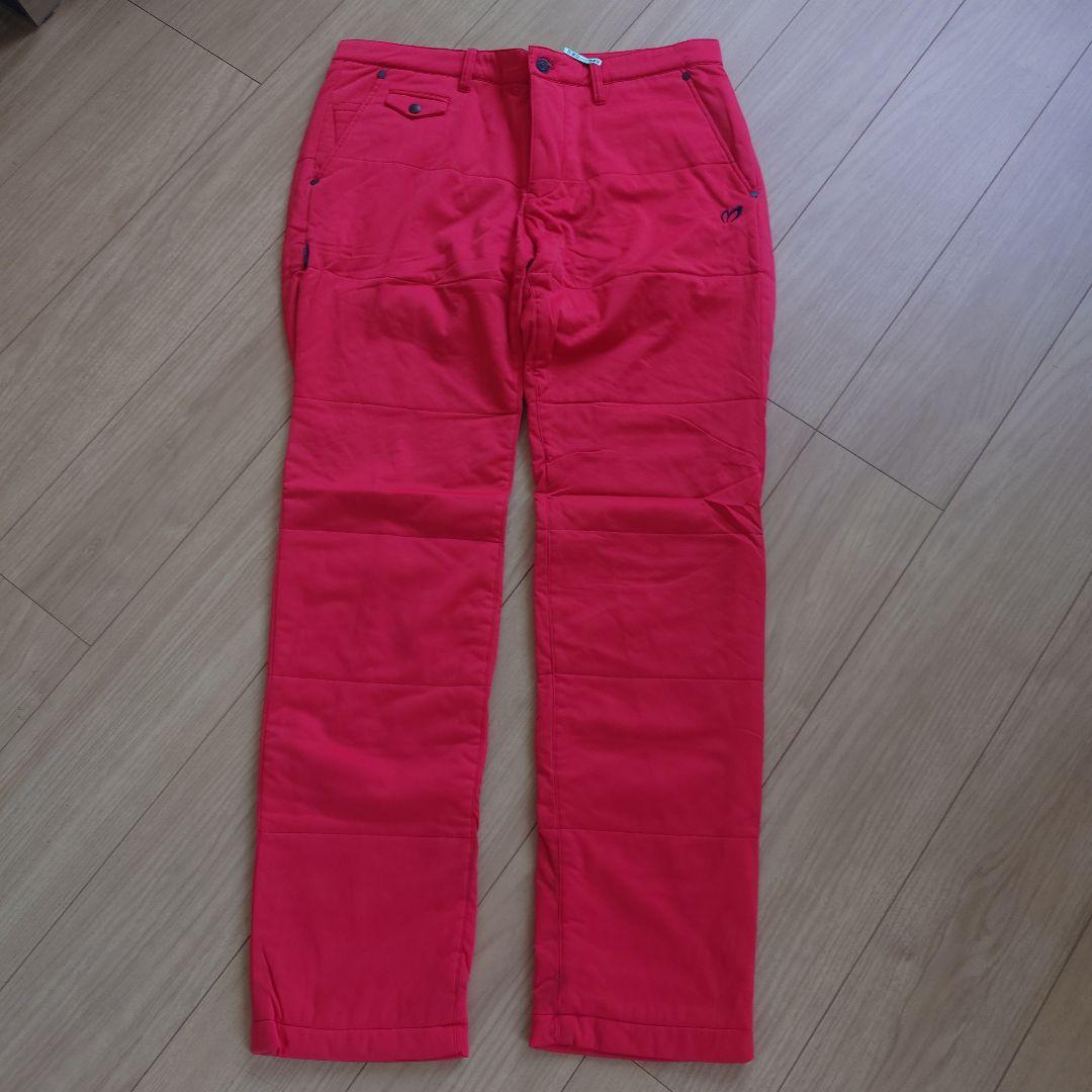 MASTER BUNNY 赤色 ストレートパンツ ポケット付き MASTER BUNNY 赤色 ストレートパンツ ポケット付き