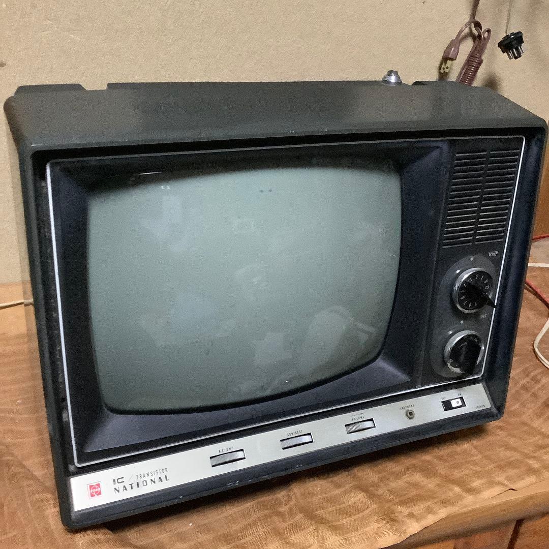 ナショナル TR-612N 12インチ白黒ブラウン管テレビ - メルカリ