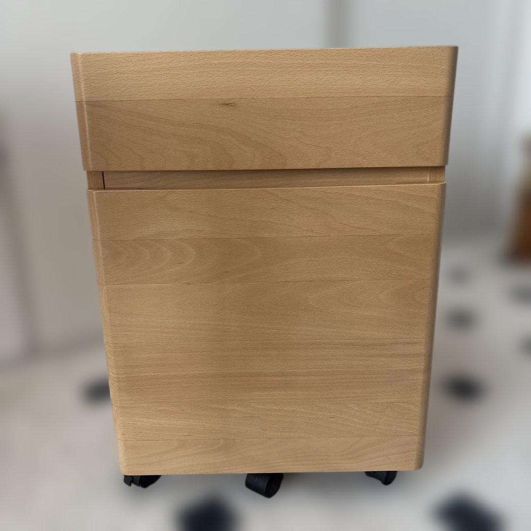 無印良品　ブナ材キャビネット 木製キャビネット 木扉 スリム ウォールナット材突板 | 無印良品