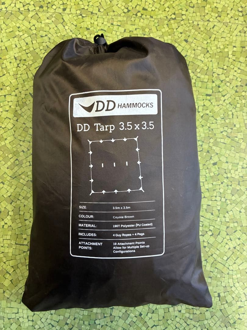 DD Tarp 3.5×3.5 コヨーテ　野営　タープ　かわいい DDタープ 3.5m DD Tarp 3.5×3.5 DDハンモック 日よけ 防水 アウトドア