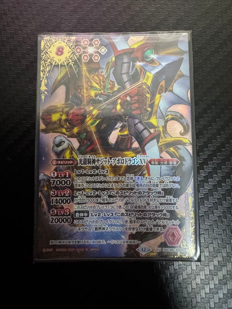光龍騎神サジット・アポロドラゴンXV 通常シークレット 光龍騎神サジット・アポロドラゴンXV 光導 シークレット - メルカリ